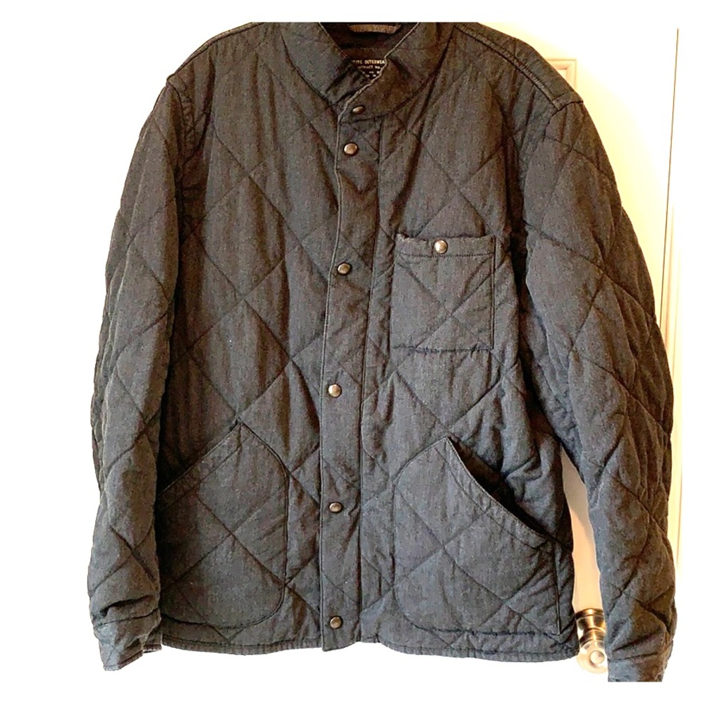 J.Crew Quilted Grey Sussex Jacket - men’s Large